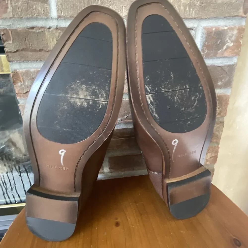 Tommy Hilfiger Sesame Chelsea Boot Men 11.5D Dark Natural Tan Career Preppy